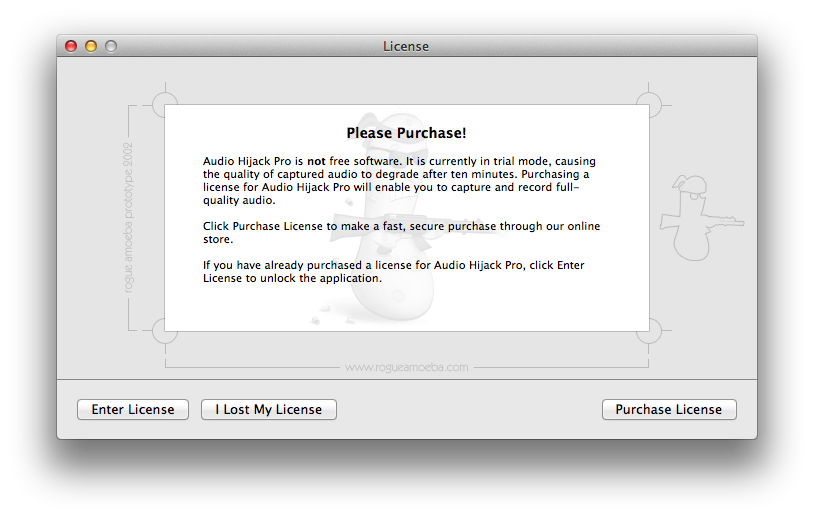 descarga de audio hijack en modo trial