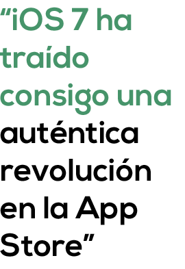 ios 7 ha traído una auténtica revolución en la App Store