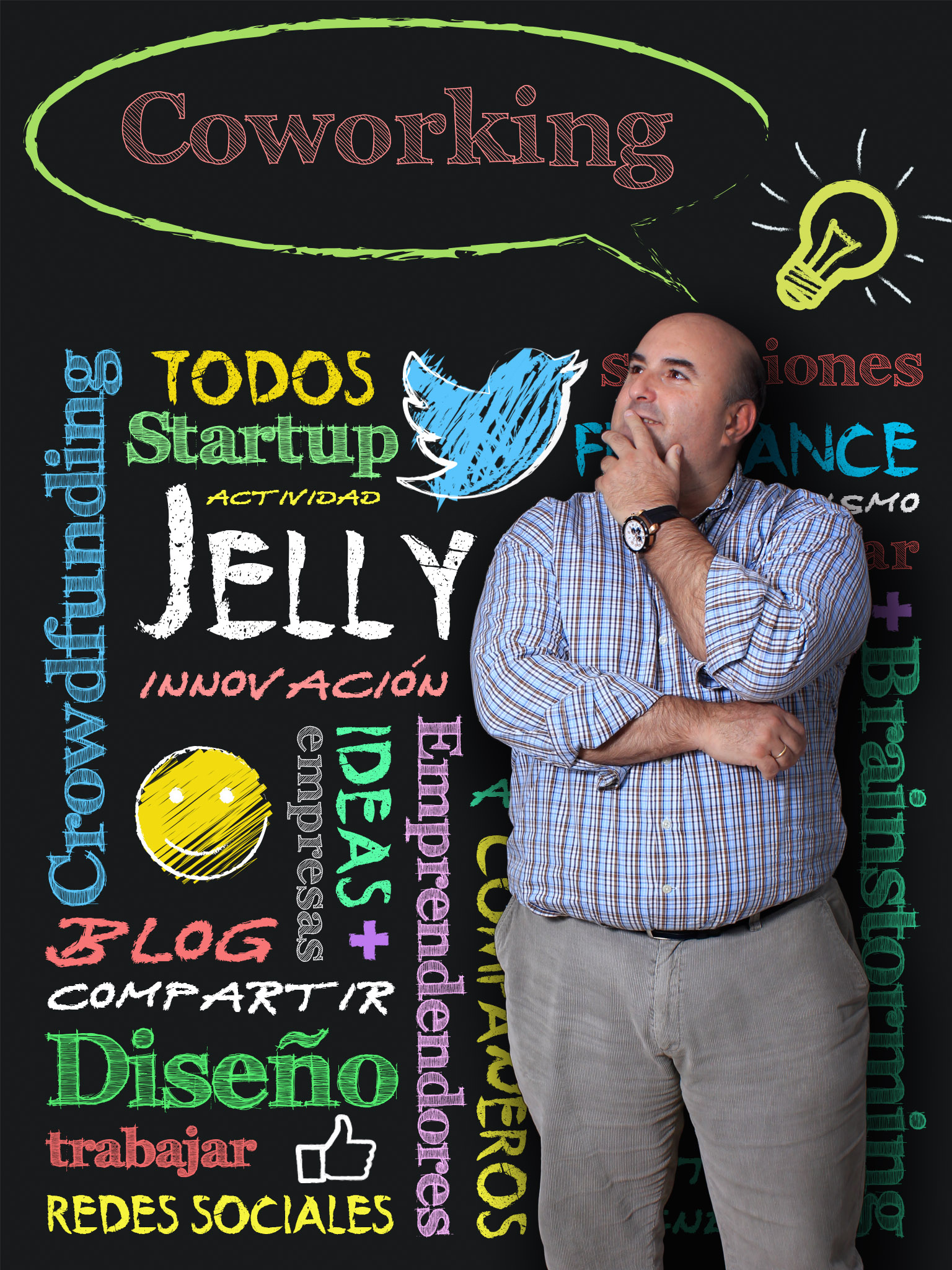 enrique lópez navarrete, socio de coworking huelva