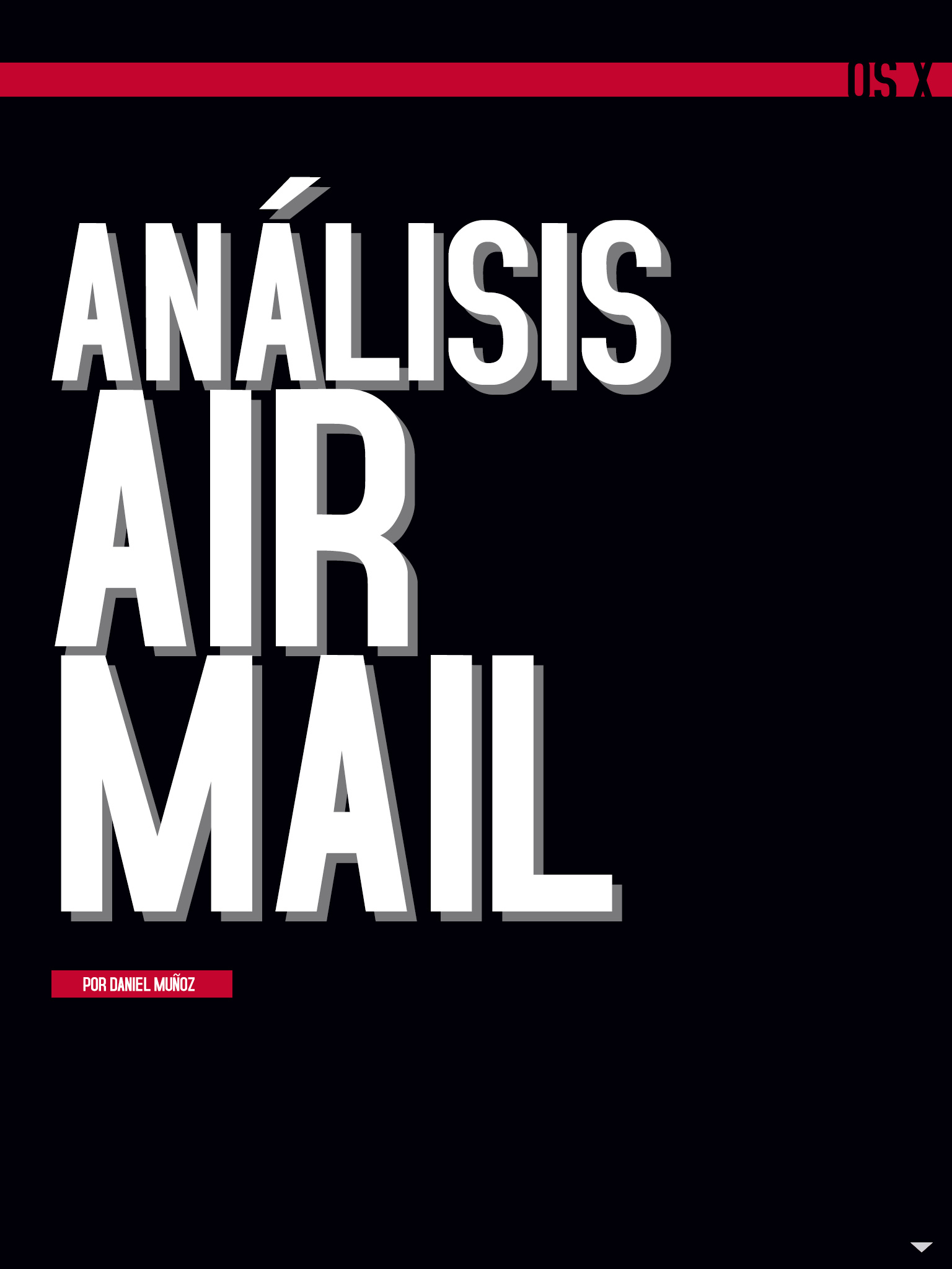 análisis airmail. Continúa el artículo abajo