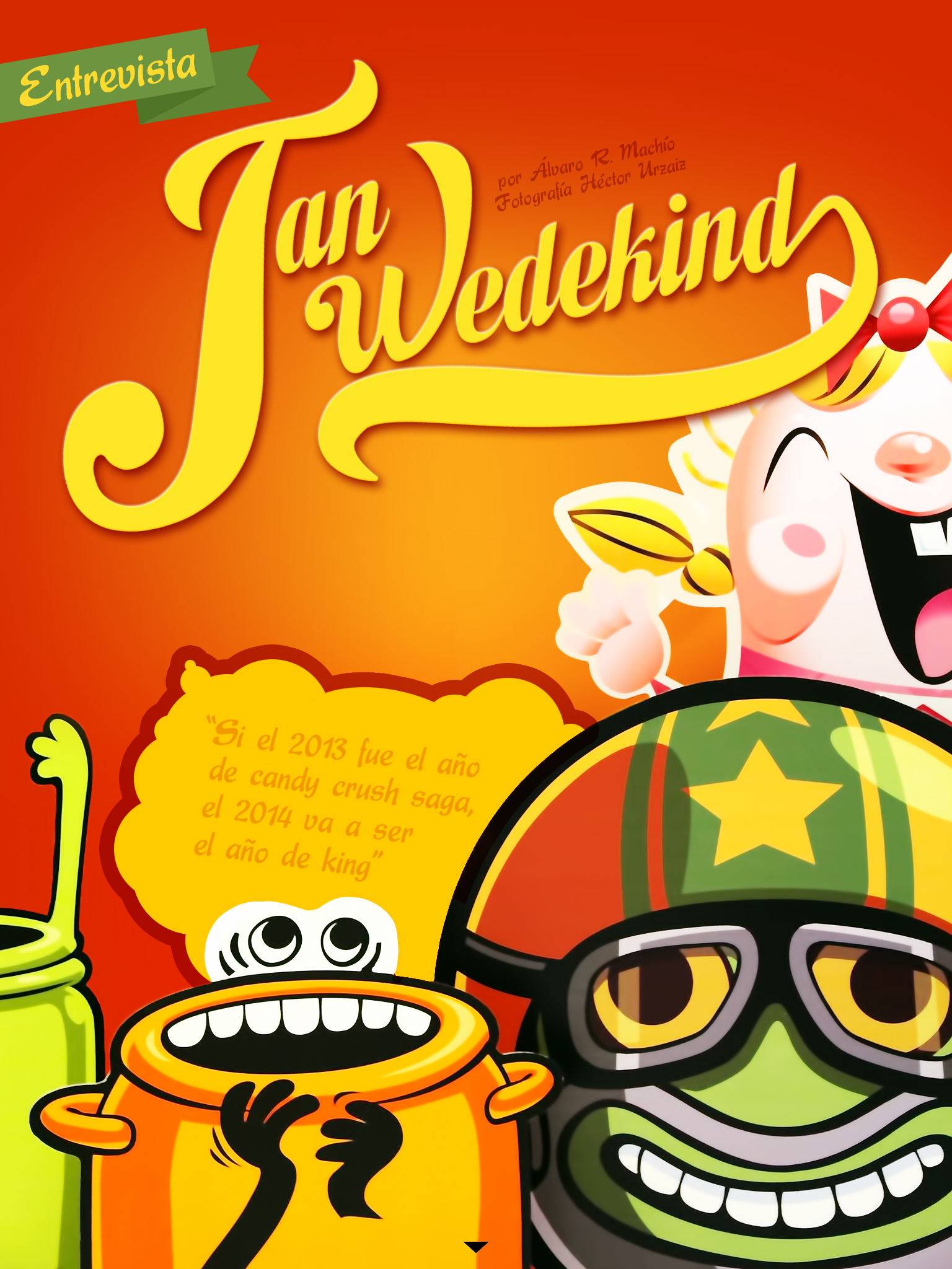 entrevista a Jan Wedekind, de King, creador de Candy Crush Saga