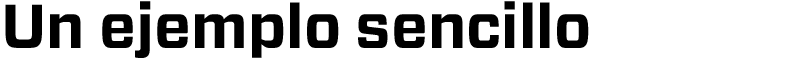 un ejemplo sencillo