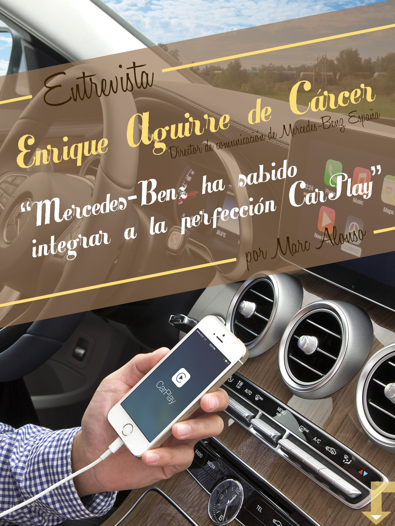 entrevista a Enrique Aguirre de Cárcer, director de comunicación de Mercedes Benz España. Continúa abajo