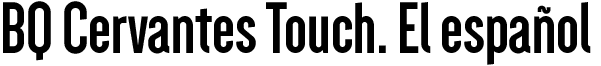 bq cervantes touch. el español
