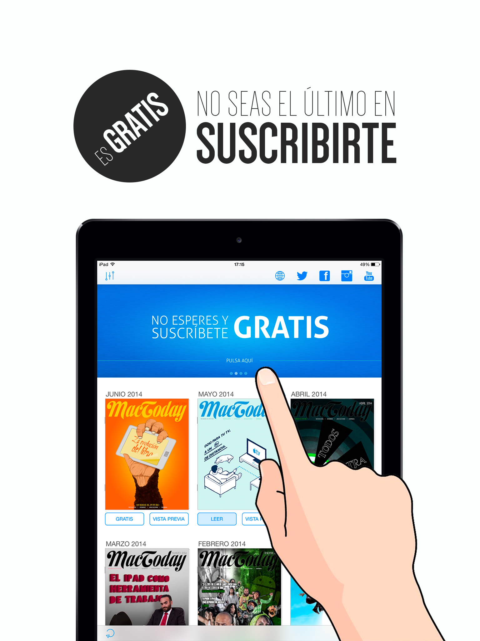 suscríbete gratuitamente a MacToday