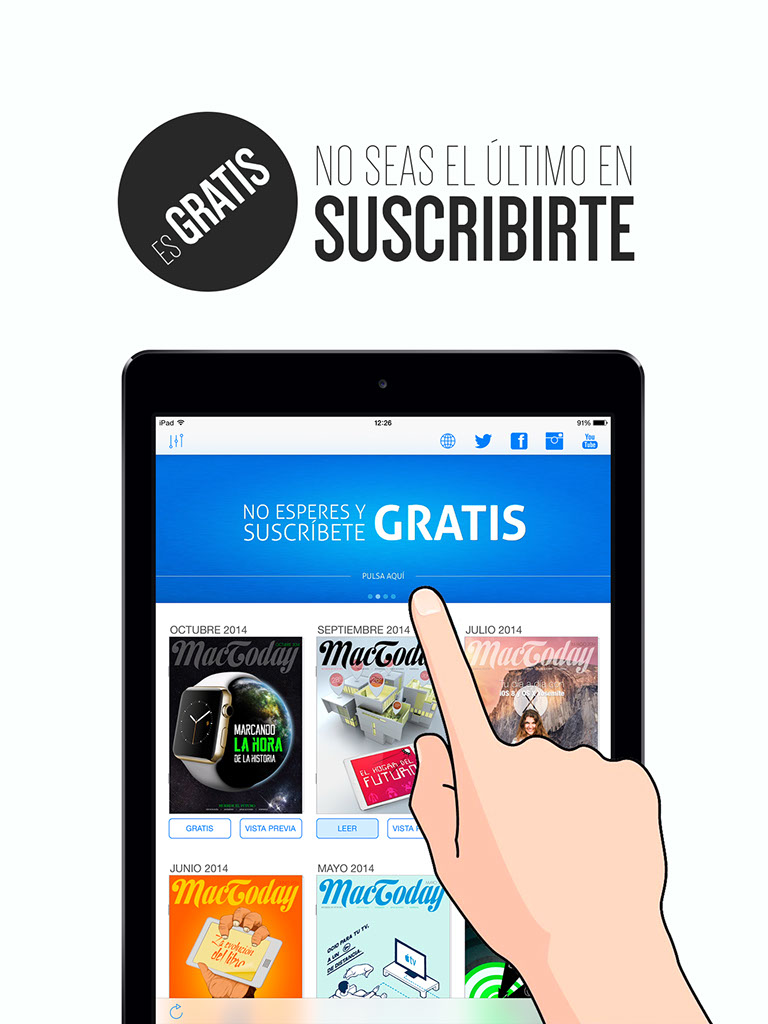 suscríbete gratuitamente a MacToday