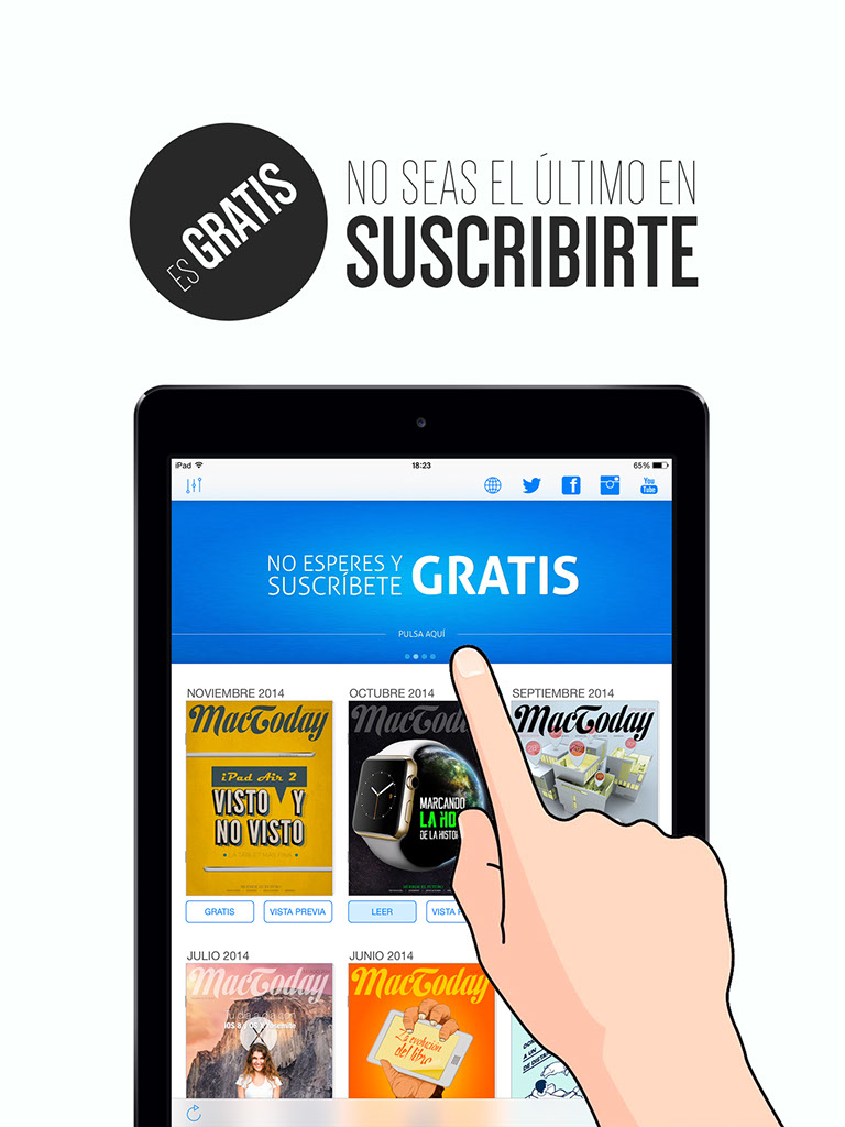 suscríbete gratuitamente a MacToday