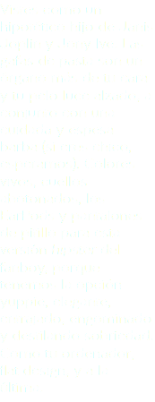 Vistes como un hipotético hijo de Janis Joplin y Jony Ive. Las gafas de pasta son un órgano más de tu cara y tu pelo luce alzado, a conjunto con una cuidada y espesa barba (si eres chico, esperamos). Colores vivos, cuellos abotonados, los EarPods y pantalones de pitillo para esta versión hipster del fanboy, porque tenemos la opción yuppie, elegante, entrajado, engominado y destilando sobriedad. Como tu ordenador, flat design, y a la última.