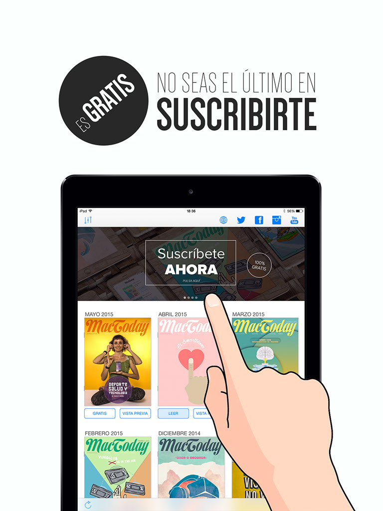 suscríbete gratuitamente a MacToday