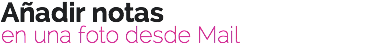 Añadir notas en una foto desde Mail