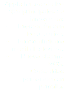 Apple ha tocado los ejes principales de innovación: Interacción con los usuarios. Entretenimiento móvil al televisor. Nuevo sistema tvOS. Contenidos personales en pantalla.